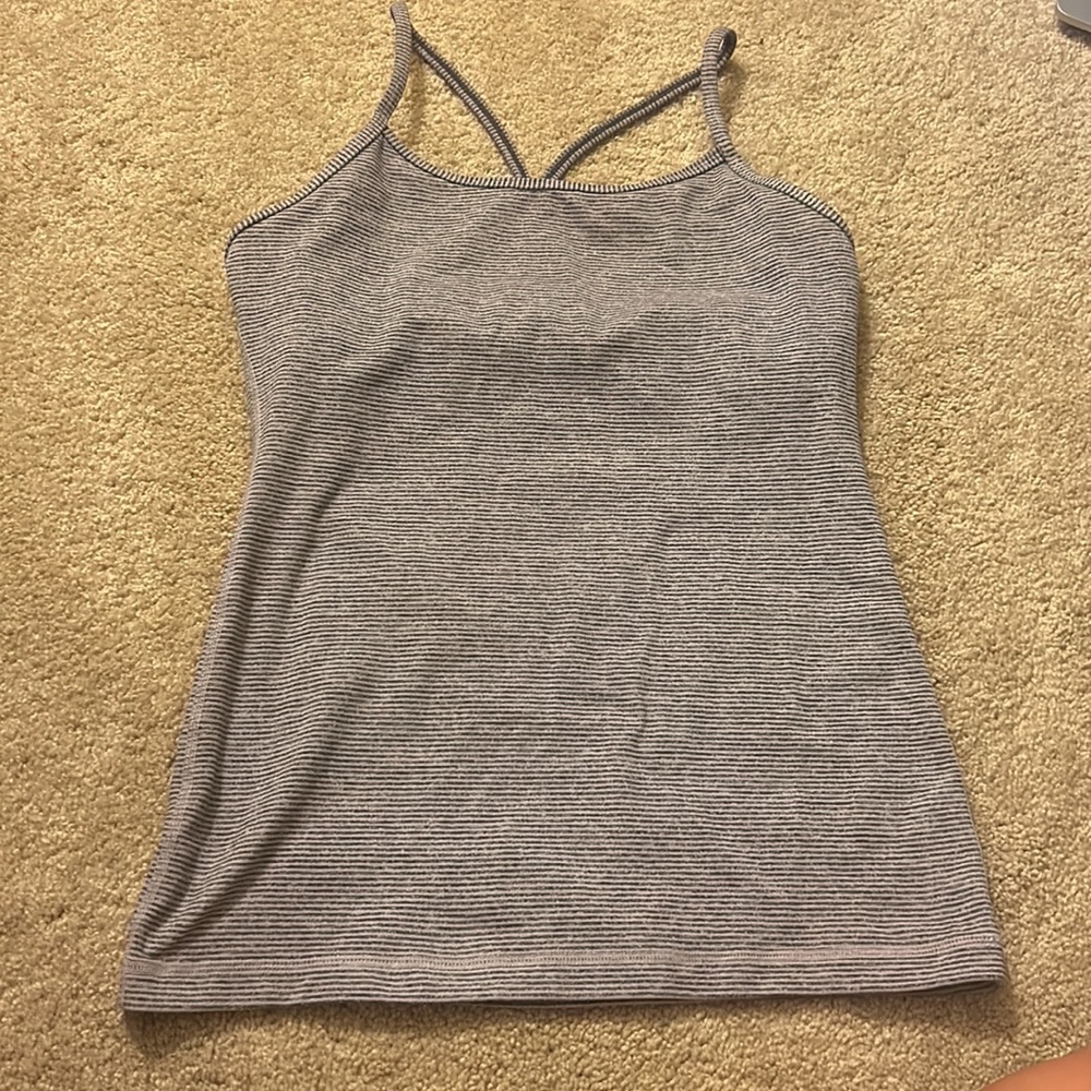Lululemon Striped Spaghetti Strap Tank. Size 4.